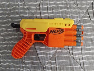 игрушечное оружие nerf: Nerf Alpha Strike в отличном состоянии, с комплектом пуль. Оригинал!