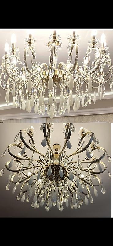 Çılçıraq, 10 və daha çox lampa, Metal
