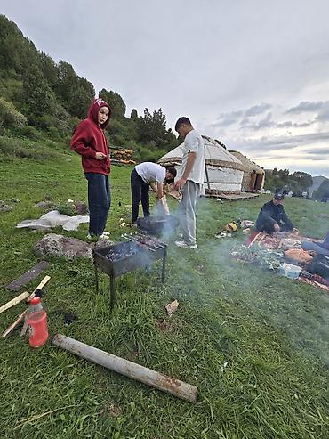 конный шлем: Аренда юрты, Каркас Деревянный, 100 баш, Стол, С полом, Самовар — 7