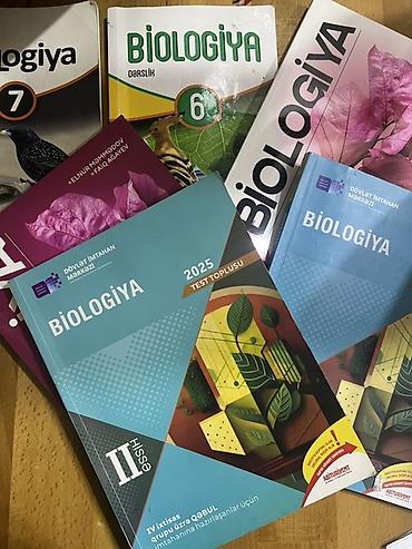 Məktəb dərslikləri: Məhsul: Biologiya üzrə dərslik və test topluları dəsti Tərkib: - 6-cı — 1