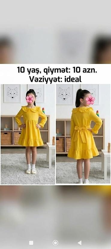 don sekilleri: Uşaq üçün çox gözəl və zərif sarı rəngli don satılır. Ətrafları — 1