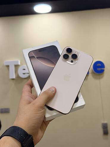 IPhone 16 Pro Max, 256 GB, Desert Titanium, Zəmanət, Kredit, Simsiz şarj lalafo.az -da IPhone 16 Pro Max, 256 GB, Desert Titanium, Zəmanət, Kredit, Simsiz şarj