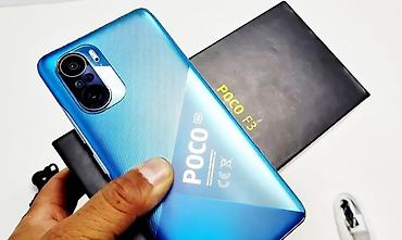 Poco: Poco F3, Б/у, 256 ГБ, цвет - Синий, 1 SIM, 2 SIM, eSIM — 1