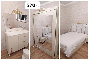 Yataq dəsti – 570₼ Tərkibi: - Çarpayı: yumşaq süngərli, başlıq