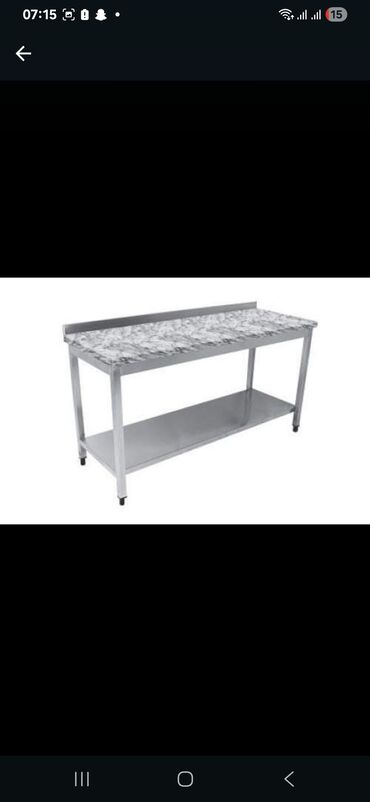 Sifarişlə mətbəx masaları: Dördbucaq masa, Açılmayan — 16