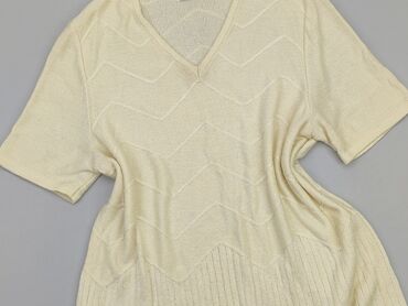 białe t shirty z dekoltem w serek: Sweter, XL (EU 42), condition - Good