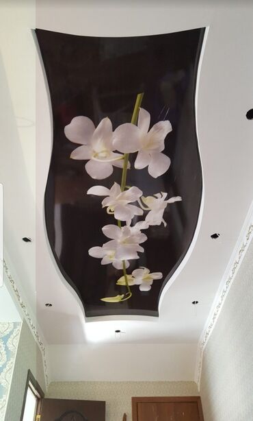 Натяжной потолок: Чёрный натяжной потолок Делаем любой сложности натяжного потолка — 18