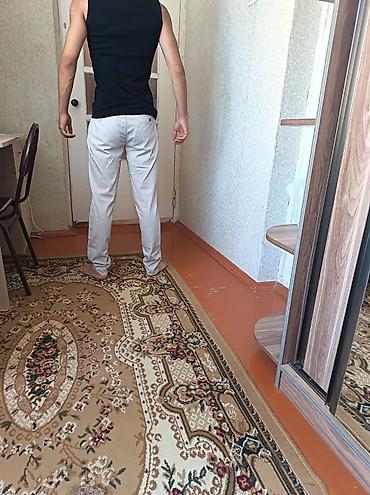 dsq şalvar: Kişi şalvarı – klassik düz kəsim - Rənglər: açıq boz və açıq krem — 4