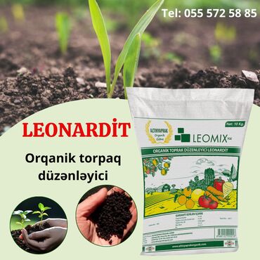 qara torpaq ve peyin: LEONARDİT LEOMİX-İN FAYDALARI: * Asan tətbiq olunur və qoxusuzdur. *