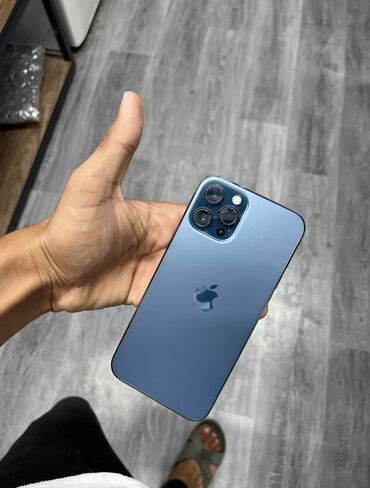 iphone 12 pro 256 qiymeti: IPhone 12 Pro Max, 256 GB, Pacific Blue, Zəmanət, Simsiz şarj, Face ID