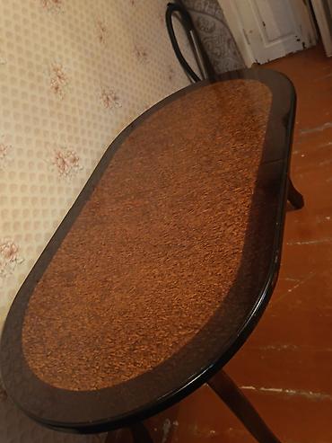 Klassik masa, İşlənmiş, Açılan, Oval masa — 2