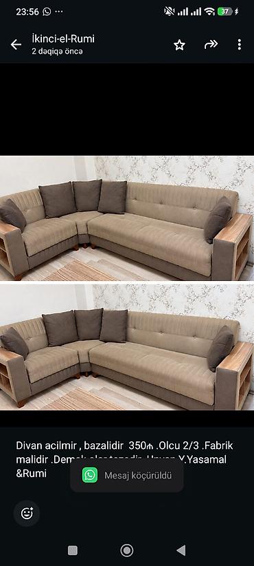 Divan acilmir bazalidir 350₼ .Olcu 2/3 .Fabrik malidir .Demek olar