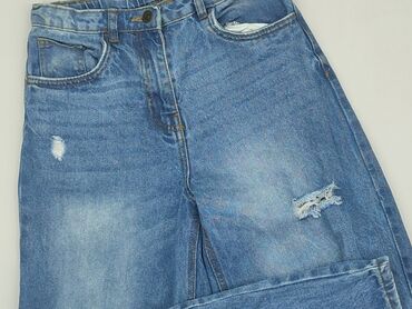 jeansy z wysokim stanem i szerokimi nogawkami: Jeans, 14 years, 158/164, condition - Very good