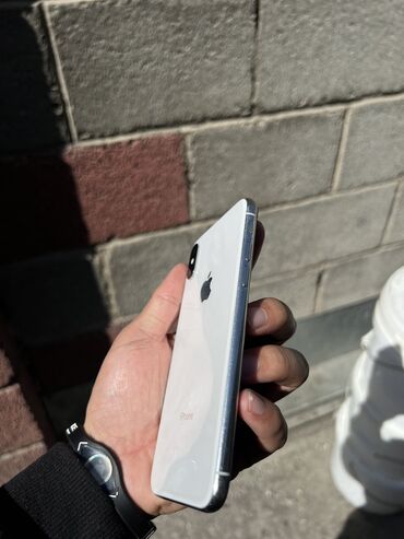 Apple iPhone: IPhone X, Б/у, 64 ГБ, Белый, 100 %