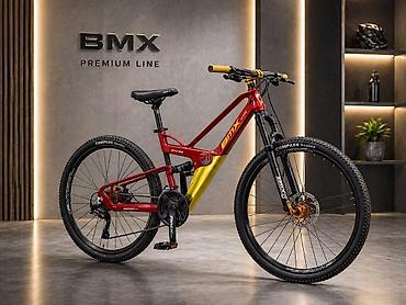 velosiped 27: Dağ velosipedi BMX GTR 555, 26 düym, qırmızı-sarı Bütün kateqoriyalar — 1