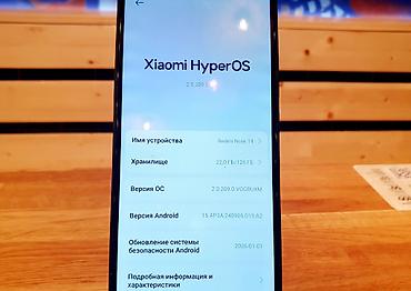 108: Redmi, Redmi Note 14, Б/у, 128 ГБ, цвет - Черный, 1 SIM, 2 SIM — 8