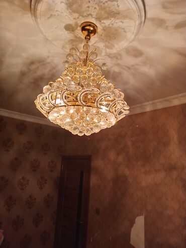 Pastel dəstləri: Çılçıraq, 10 və daha çox lampa, Xrustal