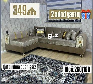 ucuz divanlar: Künc divan – klassik və modern üslubun vəhdəti. Yumşaq, zərif parça — 1