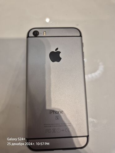 iphone 5s almaq bu: IPhone 5s, 16 GB, Matte Silver, Qırıq, Barmaq izi