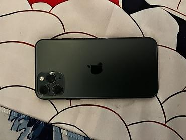 IPhone 11 Pro, Б/у, 64 ГБ, Matte Midnight Green, Чехол, 83 %