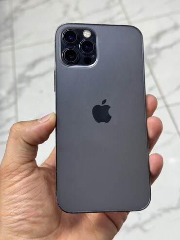 айфон 12 бишкек цена: IPhone 12 Pro, Колдонулган, 128 ГБ, Black Titanium, Коргоочу айнек, Каптама, 80 %