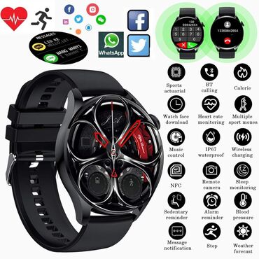 Ručni satovi: 3100din Pametan Sat - model za 2023cu 1,28 inča veliki HD ekran u — 1