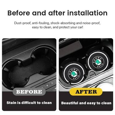 Tuning oprema: Neklizajuća podloga držača za čaše - ŠKODA Neklizajuća podloga držača — 5