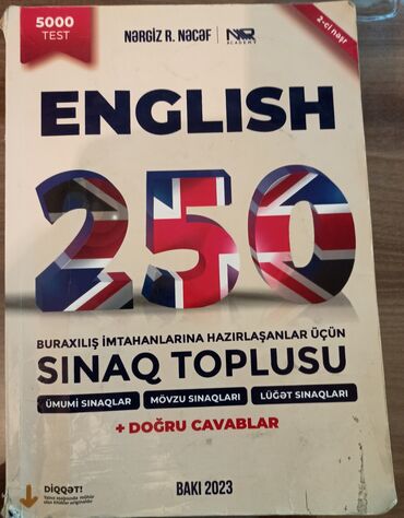 english 250 sinaq toplusu pdf 2023: Cırığı Falan yoxdu İçi Yazılmayıb Az işlənib