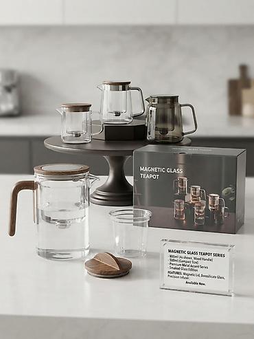 чугунный чайник: Магнитный стеклянный чайник — серия MAGNETIC GLASS TEAPOT - Объемы — 1