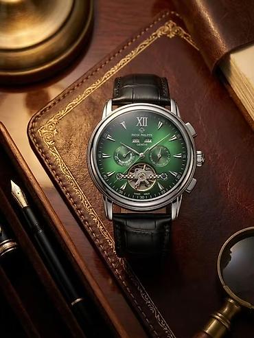 Наручные часы: Новый, Наручные часы, Patek Phillipe, цвет - Зеленый — 1