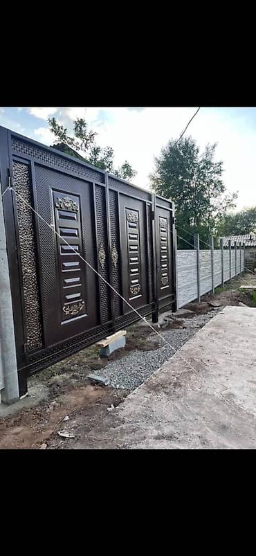 односкатный: Металлоконструкции для двора: навесы, ворота и калитки - Навесы из — 7