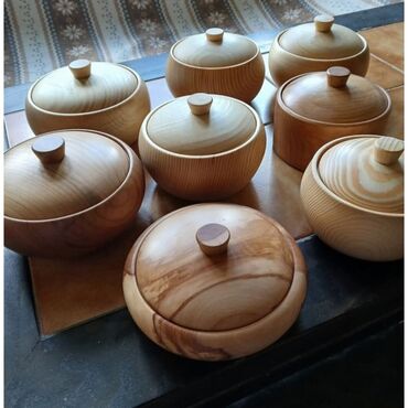 Наборы посуды: Этно, эко посуда. посуда из дерева. жыгач идиштер. этно фуршет. пиалки — 16