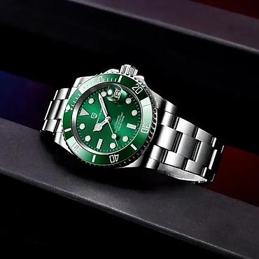 Ručni satovi: PAGANI DESIGN PD-1661 - Zelena - Rolex Submariner Homage Potpuno nov — 1