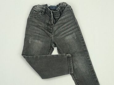szare jeansy wysoki stan: Spodnie jeansowe, 2-3 lat, 98, stan - Dobry