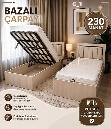 matrasi: Bazalı çarpayı – G_1 modeli - Geniş bazalı konstruksiya: gündəlik — 1