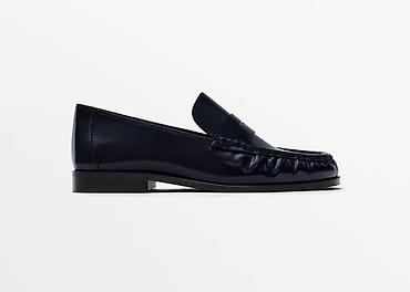 мужская обувь оптом: Лоферы, 35, Massimo Dutti, Б/у, цвет - Черный, Платная доставка — 2