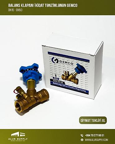Другое оборудование для бизнеса: Balans Klapanı İkiqat Tənzimlənən Gemco ✅ Gövdə: Bronz ✅ Temperatur — 1