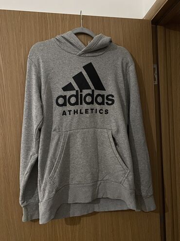 dukserice adidas: Adidas, M (EU 38), color - Grey