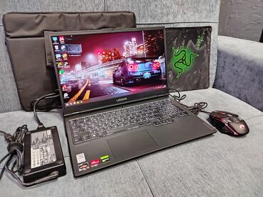 ноутбук в расрочку: Ноутбук, Lenovo, 16 ГБ ОЭТ, AMD Ryzen 5, 15.6 ", Колдонулган, Жумуш, окуу үчүн, эс тутум SSD