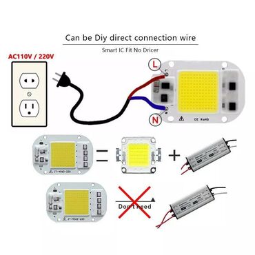 Ostala elektronika: Led Dioda Reflektor 9-12v Dc 10w na Drajver — 7