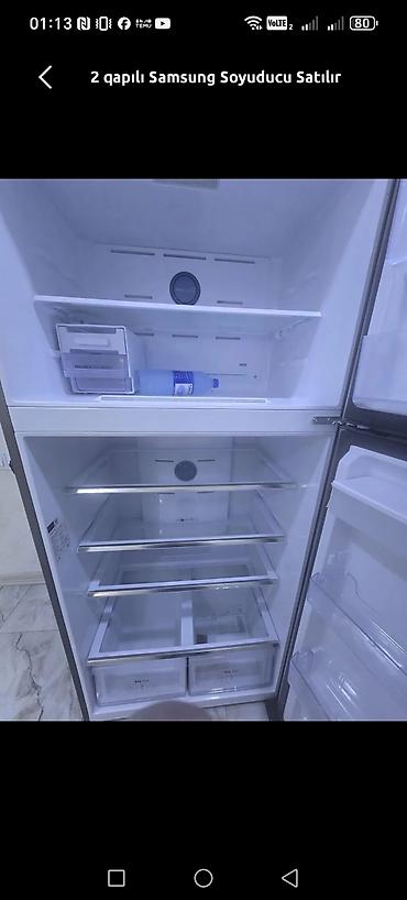 vitrin soyducular: Samsung iki qapılı soyuducu - Rəng: inox (paslanmaz polad effekti) - — 2