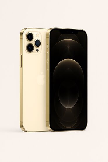 коврик для телефона: IPhone 12 Pro, Колдонулган, 128 ГБ, Matte Gold, Коргоочу айнек, Каптама, Кабель, Бөлүп төлөө менен, 86 %