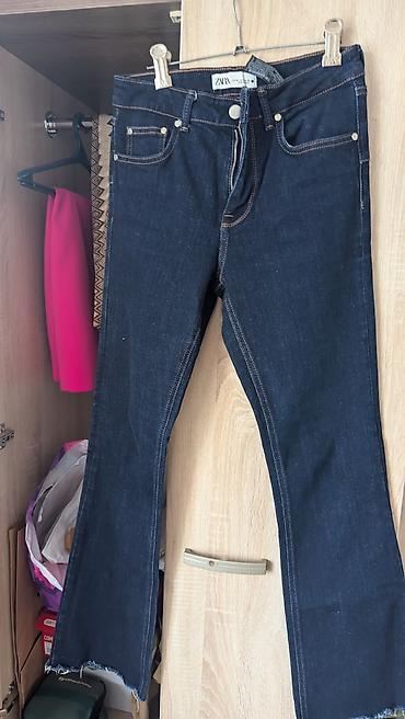 Джинсы ZARA 36-38 размер/ темно-синий . 2000 сом состояние 10/10 не