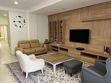 терассой: 3 комнаты, 136 м², Бишкек Парк ТРЦ Элитка, 2 этаж, Дизайнерский ремонт — 6