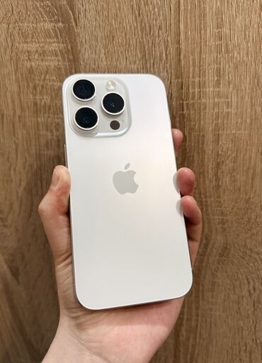 айфон 15 про 1 тб цена бишкек: IPhone 15 Pro, Колдонулган, 128 ГБ, White Titanium, Заряддоочу түзүлүш, 89 %