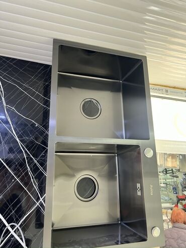 ремонт раковины: Двухчашевая кухонная мойка из нержавеющей стали Avina. Характеристики