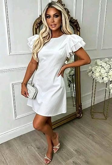 massimo dutti baletanke: Haljina sa viseslojnim volanima na rukavima za romantičan i ženstven — 3