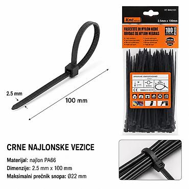 KMT Kablovska vezica crni 9368029 - Tip: crne najlonske vezice - na lalafo.rs KMT Kablovska vezica crni 9368029 - Tip: crne najlonske vezice -