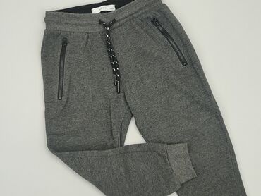 spodnie tech fleece czarno szare: Spodnie dresowe, Reserved, 5-6 lat, 110/116, stan - Dobry