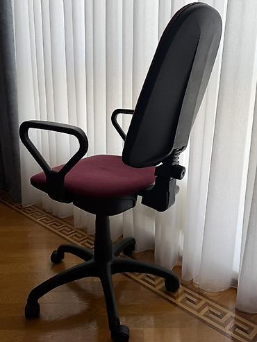 tək stullar: Ofis kreslosu – tənzimlənən, rahat və praktiki - Rəng: tünd bordo — 3